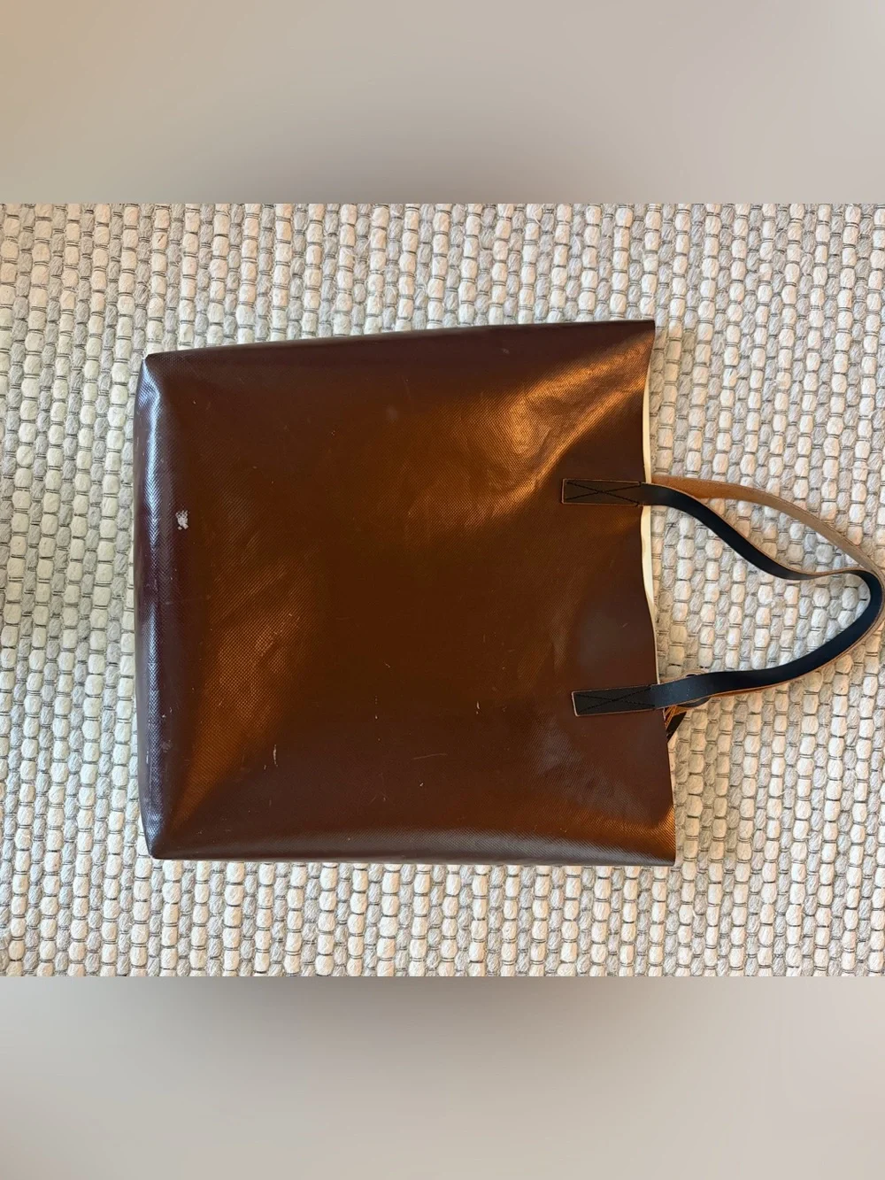 Marni brown / white tote bag - Picture 5 of 5